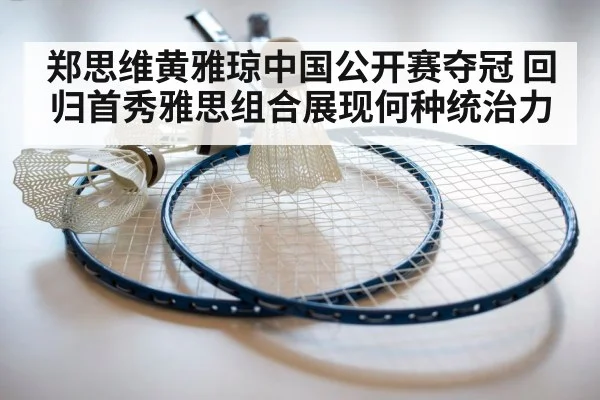 郑思维黄雅琼中国公开赛夺冠 回归首秀雅思组合展现何种统治力